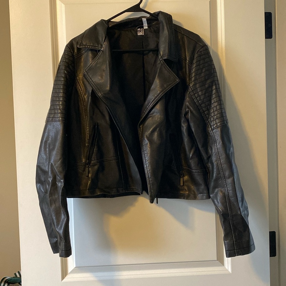 Free press faux leather jacket